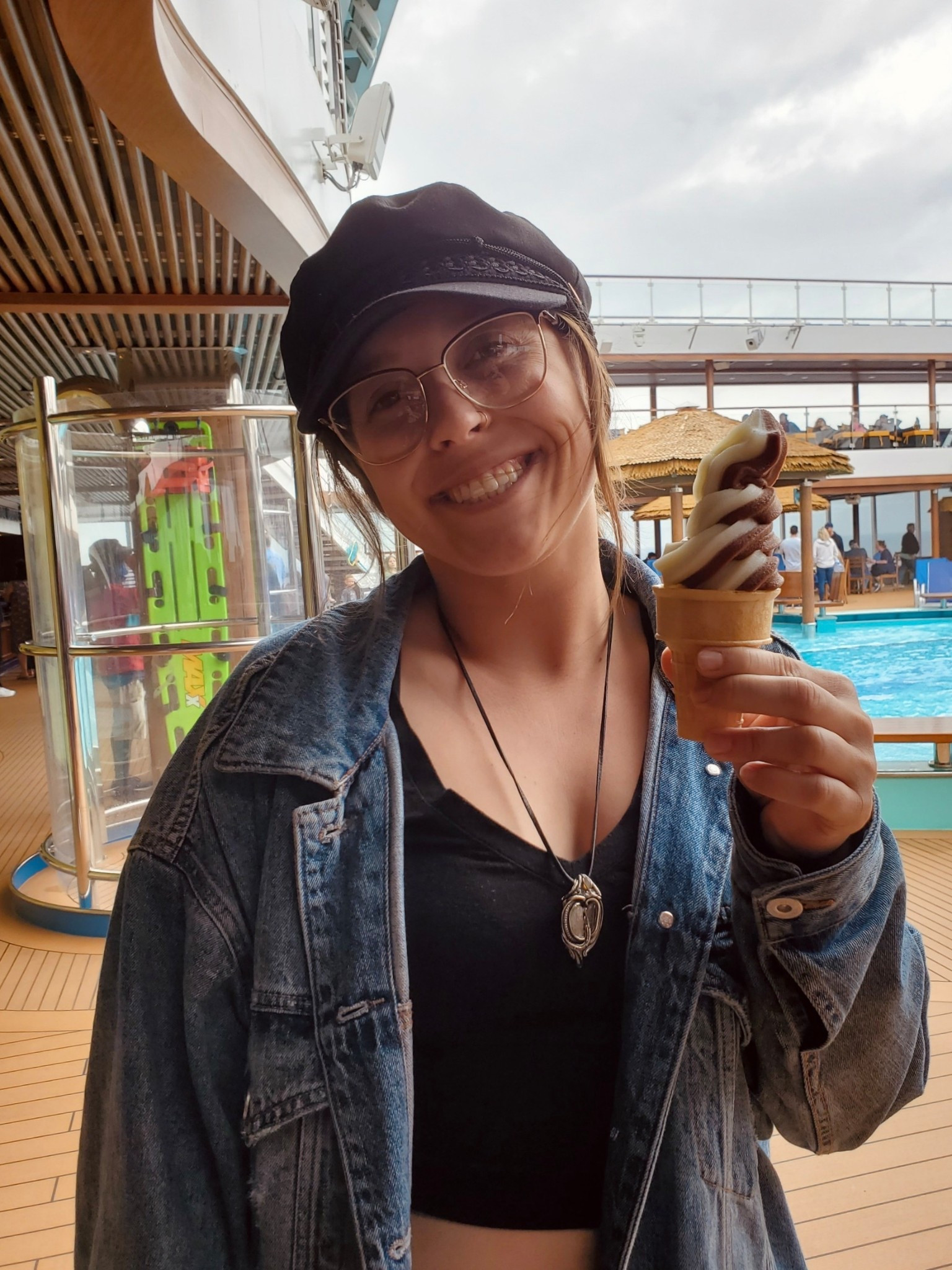 An oversized Jean jacket and a black conductor hat is my favorite combo 🍦 

#LTKFindsUnder50 #LTKStyleTip #LTKMidsize