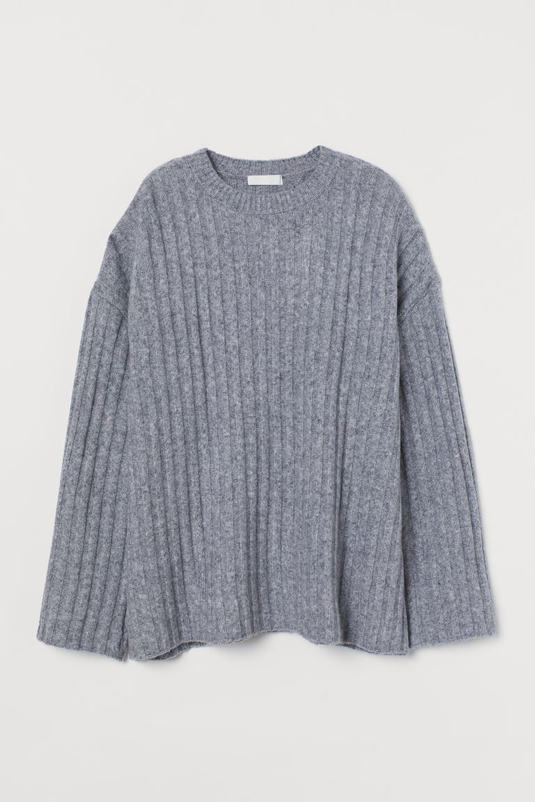 Ribbed Wool-blend Sweater | H&M (US + CA)