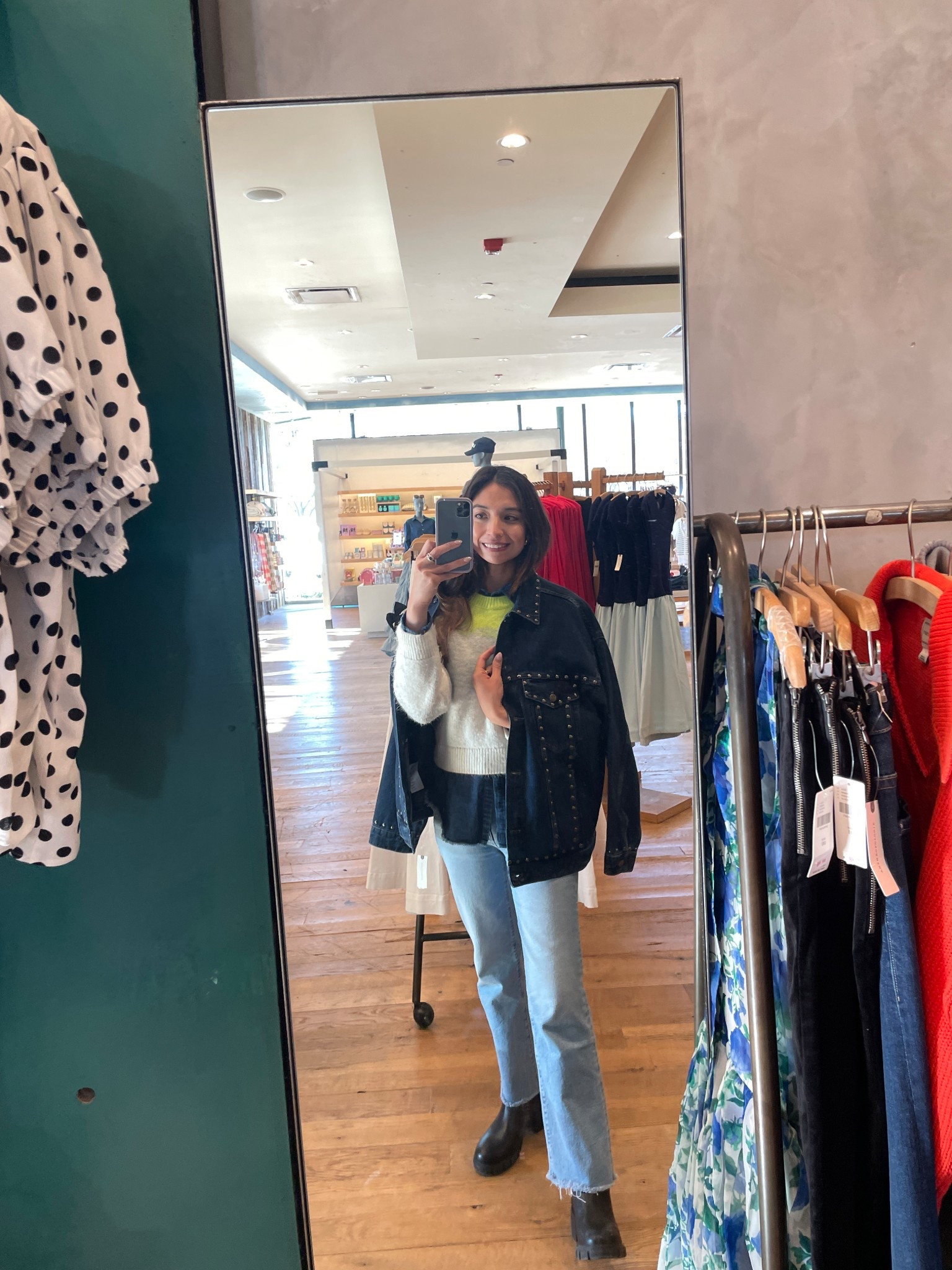 Denim on denim. I love a good layering look. Fun fact, pair a denim button down with a sweater to add warmth and coolness to a basic sweater. Wearing mother jeans, pilcro button down (old) Maeve neon yellow/white sweater (old) exact jeans are linked! Linked similar sweaters and button down  

#LTKootd #LTKPetite #LTKdayinmylife