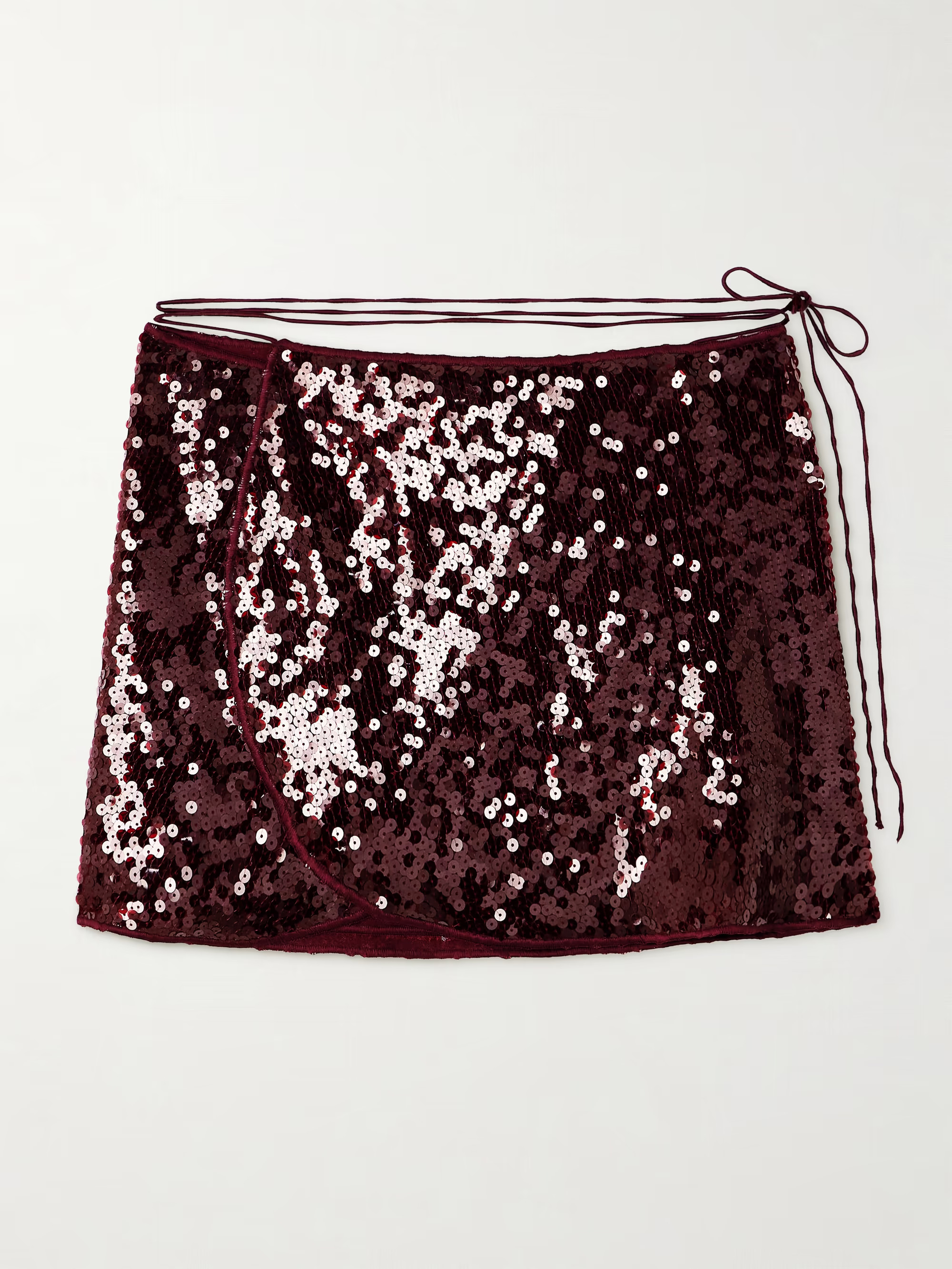 Marylin sequined tulle wrap mini skirt | NET-A-PORTER (UK & EU)