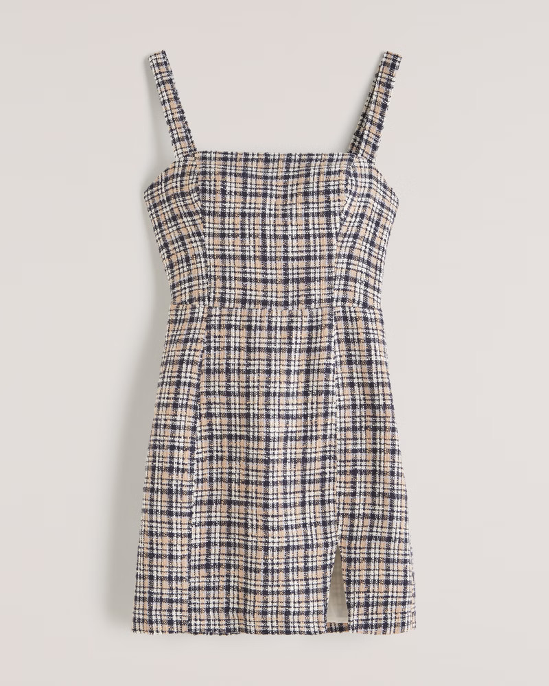 Women's Tweed Mini Dress | Women's New Arrivals | Abercrombie.com | Abercrombie & Fitch (US)