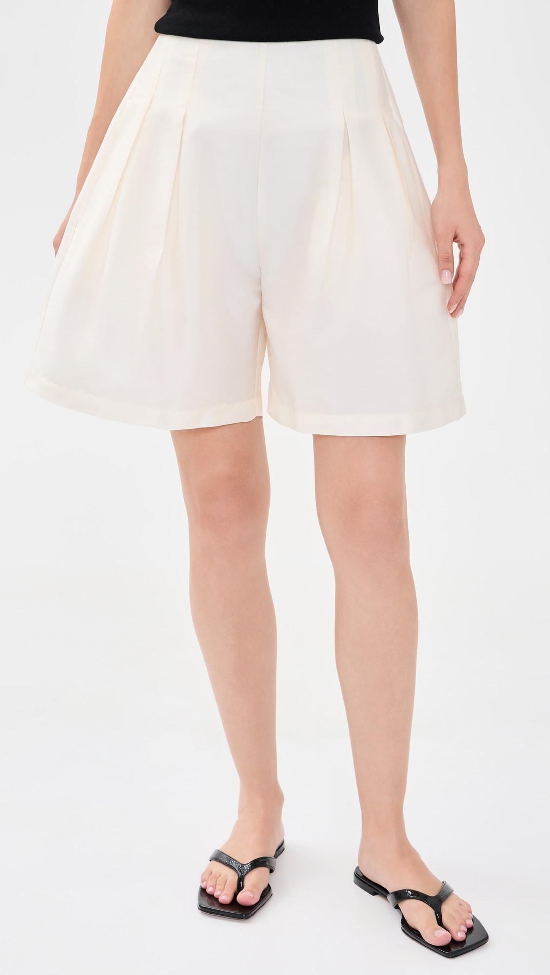 Techno Taffeta Long Shorts | Shopbop
