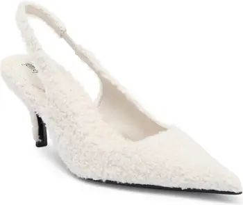 Furz Faux Shearling Slingback Pump (Women) | Nordstrom Rack