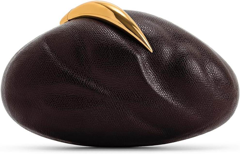 JW PEI Women's Kaya Irregular Oval Clutch - Dark Brown | Amazon (US)