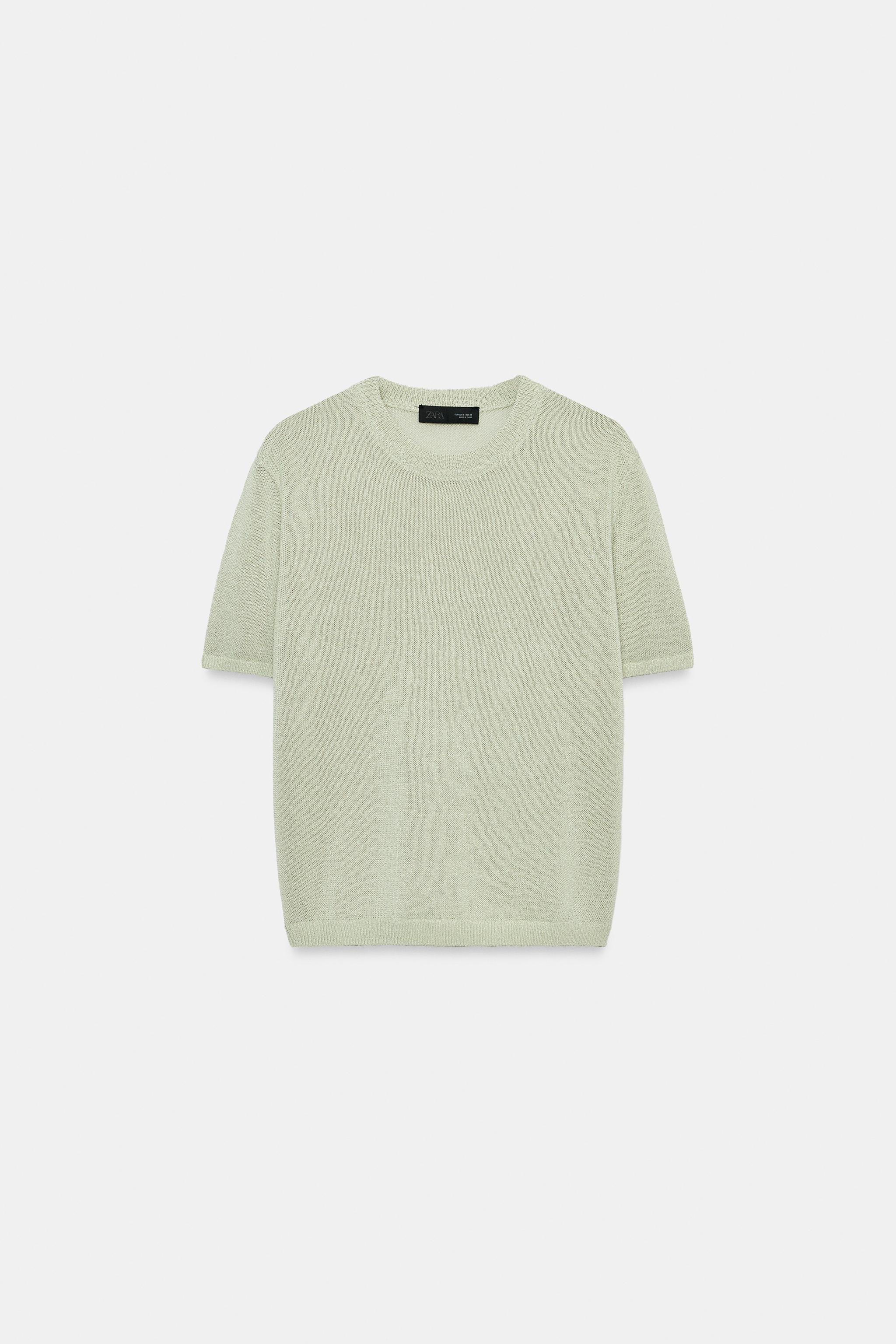 SHORT SLEEVE KNIT TOP | Zara US