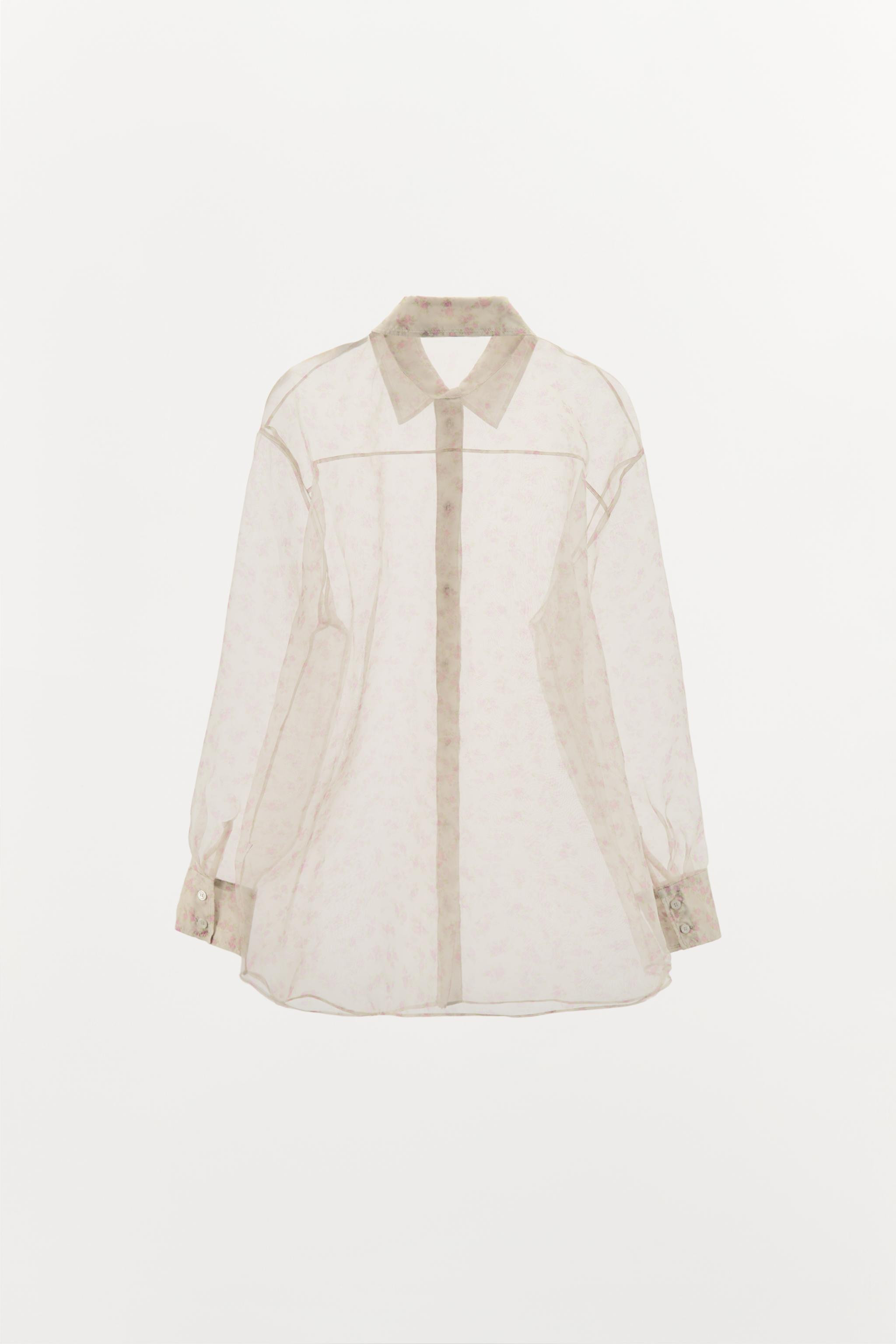 FLORAL ORGANZA SHIRT | Zara US