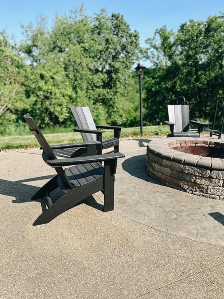 Loving the chairs we have here for our campfire and around the pool! 
Fashionablylatemom 
Modern Adirondack Chair
Warranty Length: 20 Years
Assembly Required
Assembly Required
Weight Capacity
Weight Capacity: 300 lb.
Overall Product Weight
Overall Product Weight: 34 lb.

#LTKswim #LTKhome