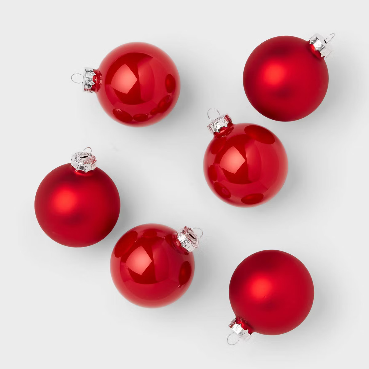 9pc Glass Round Christmas Tree Ornament Set - Wondershop™ | Target