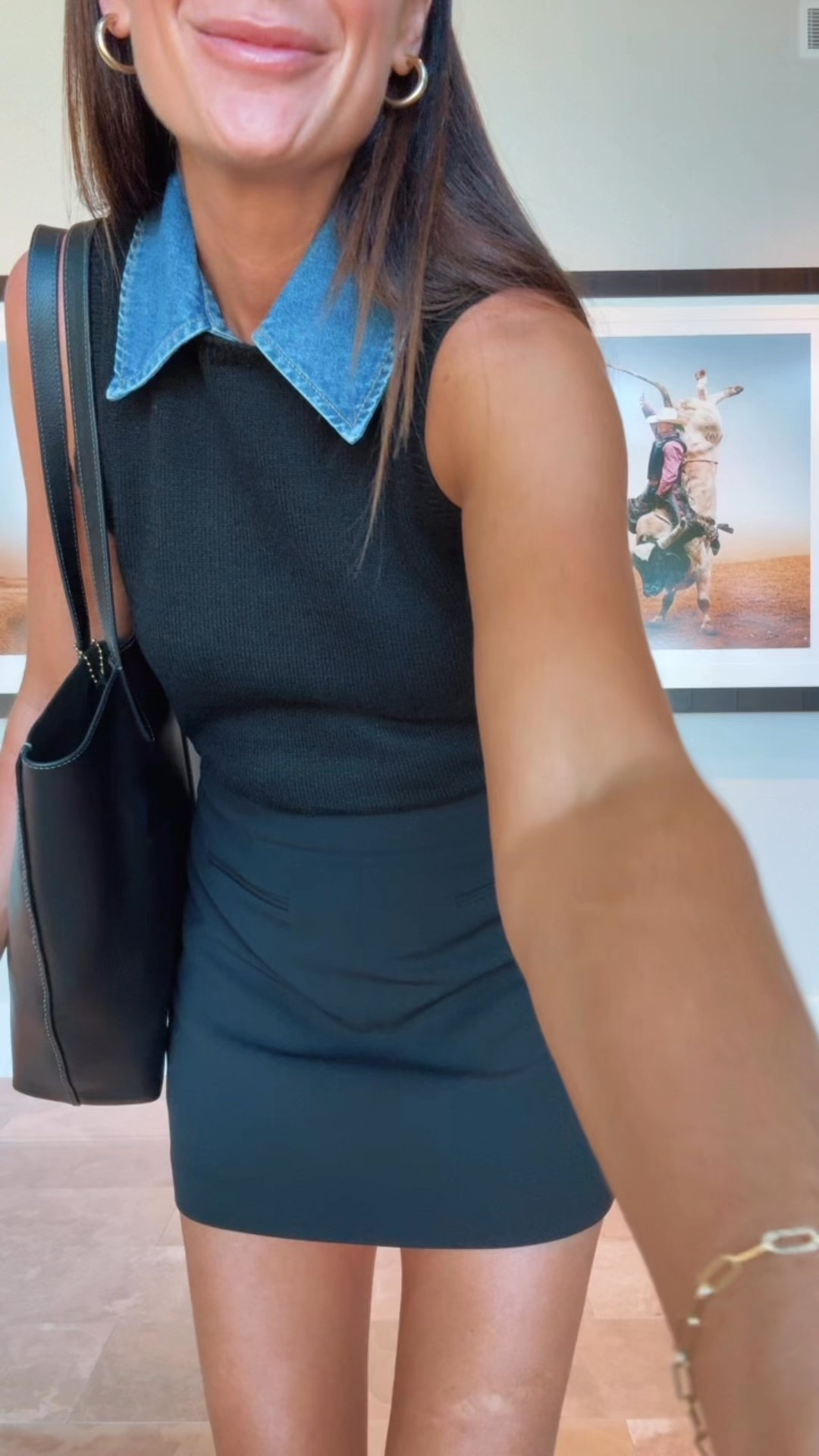 One of my favorite looks from Ltkcon! Loved this French connection outfit. You can remove the denim collar from the sweater vest but honestly why would you?! It’s so good!! 

#LTKCon #LTKNYFW #LTKStyleTip