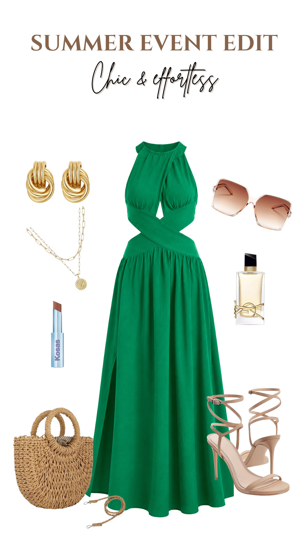 Summer event ready ✨💚

#LTKStyle #SummerStyle #EventStyle #VacationOutfit #WeddingGuestStyle #GreenFashion #GoldAccessories #WovenBag #SummerFashion #EffortlessStyle #LTKFashion #StyleInspo #VacationLook #ChicStyle #FashionFinds 

 #LTKgrwm #LTKootd #LTKSeasonal