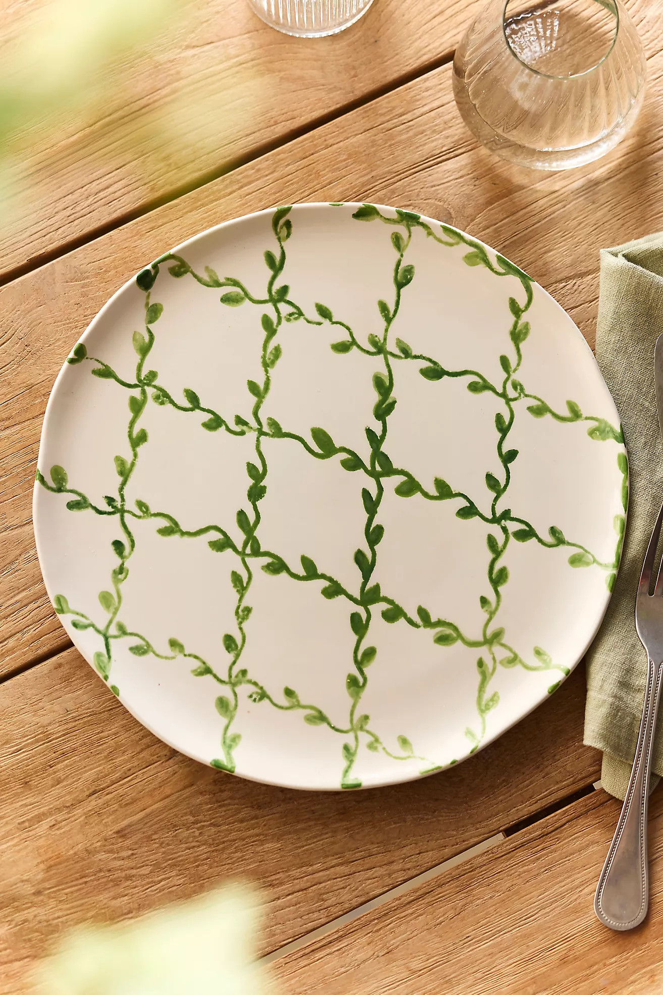 Vine Lattice Plate | Anthropologie (US)