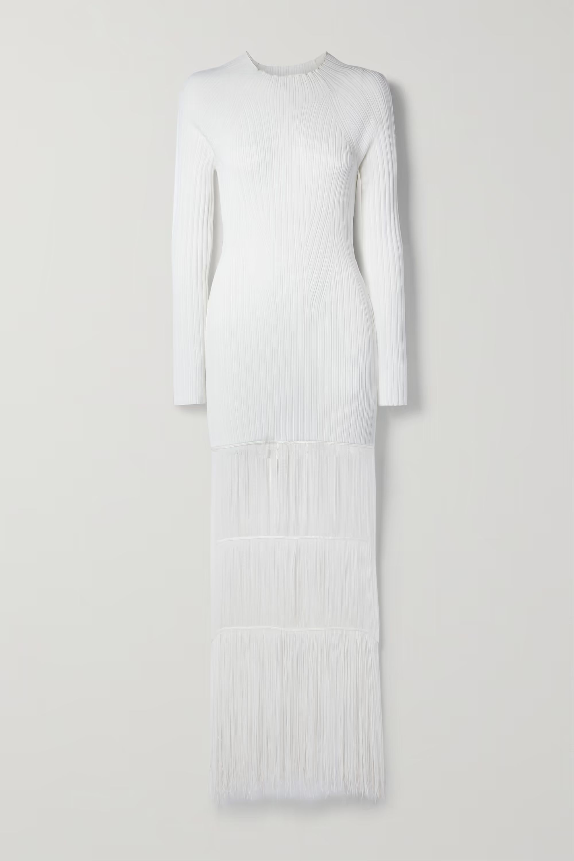 Cedar fringed ribbed-knit maxi dress | NET-A-PORTER (UK & EU)