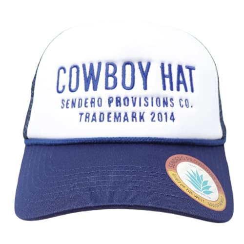 Sendero Provisions Co. Cowboy Foam Trucker Hat - Blue/White | Amazon (US)