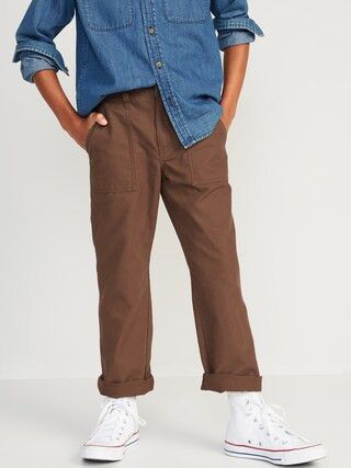 Loose Tapered Canvas Utility Pants for Boys | Old Navy (US)