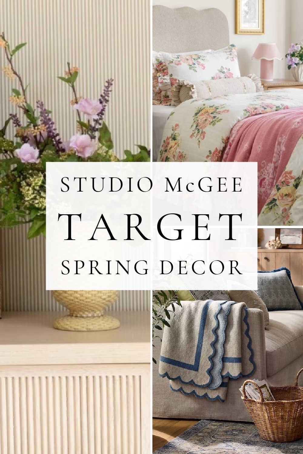 The new Studio McGee Target spring decor collection is filled with beautiful spring home decor, front porch ideas, floral, greenery, spring bedding, wall art, pillows, lamps, baskets, and more - perfect for a spring home refresh- spring decor - floral bedding - bedroom 

#LTKSaleAlert #LTKSeasonal #LTKHome