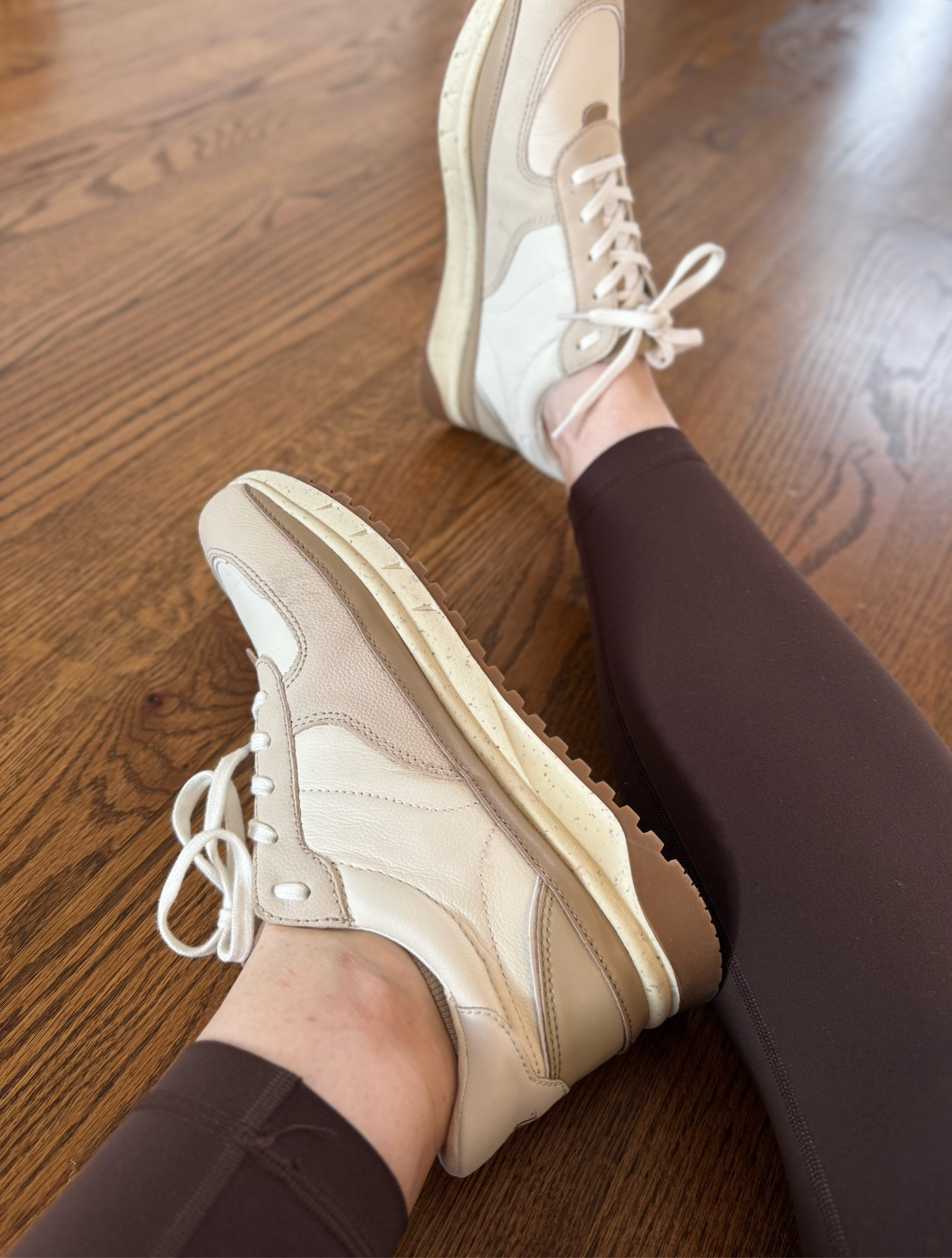 Madewell off white sneakers, ivory, cream, brown, casual sneaker, true autumn, soft autumn, dark autumn, warm autumn, muted brown, beige sneakers, brown leggings, lululemon, house of colour autumn, color analysis, hocautumn#LTKCyberWeek

#LTKFindsUnder100 #LTKShoeCrush
