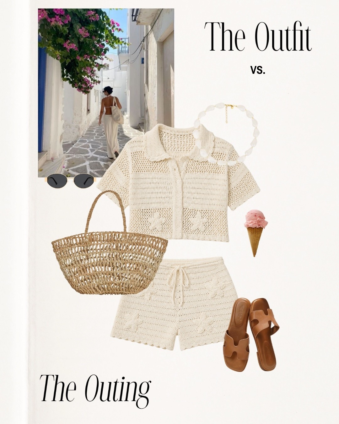 Greece outfit inspo!! 🐚 

Vacation outfits, Europe, travel finds, summer outfit inspo, Hawaii, Mykonos, beach day, pool day, lunch, coverup, bikini, Amazon accessories