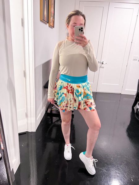 Y2K aesthetic

Activewear outfit. Nike skirt. Lululemon sculpt long sleeve. Summer athletic outfit. Work out outfit. Athleisure look.

#LTKFitness #LTKTravel #LTKActive