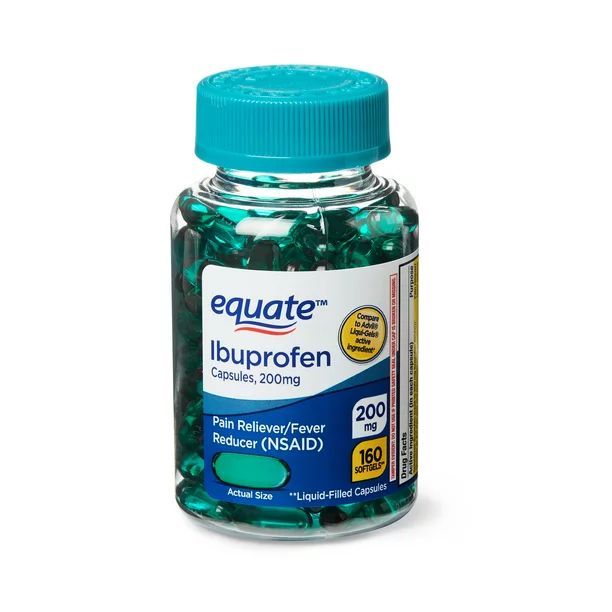 Equate Ibuprofen Capsules, 200mg, 160 Count | Walmart (US)