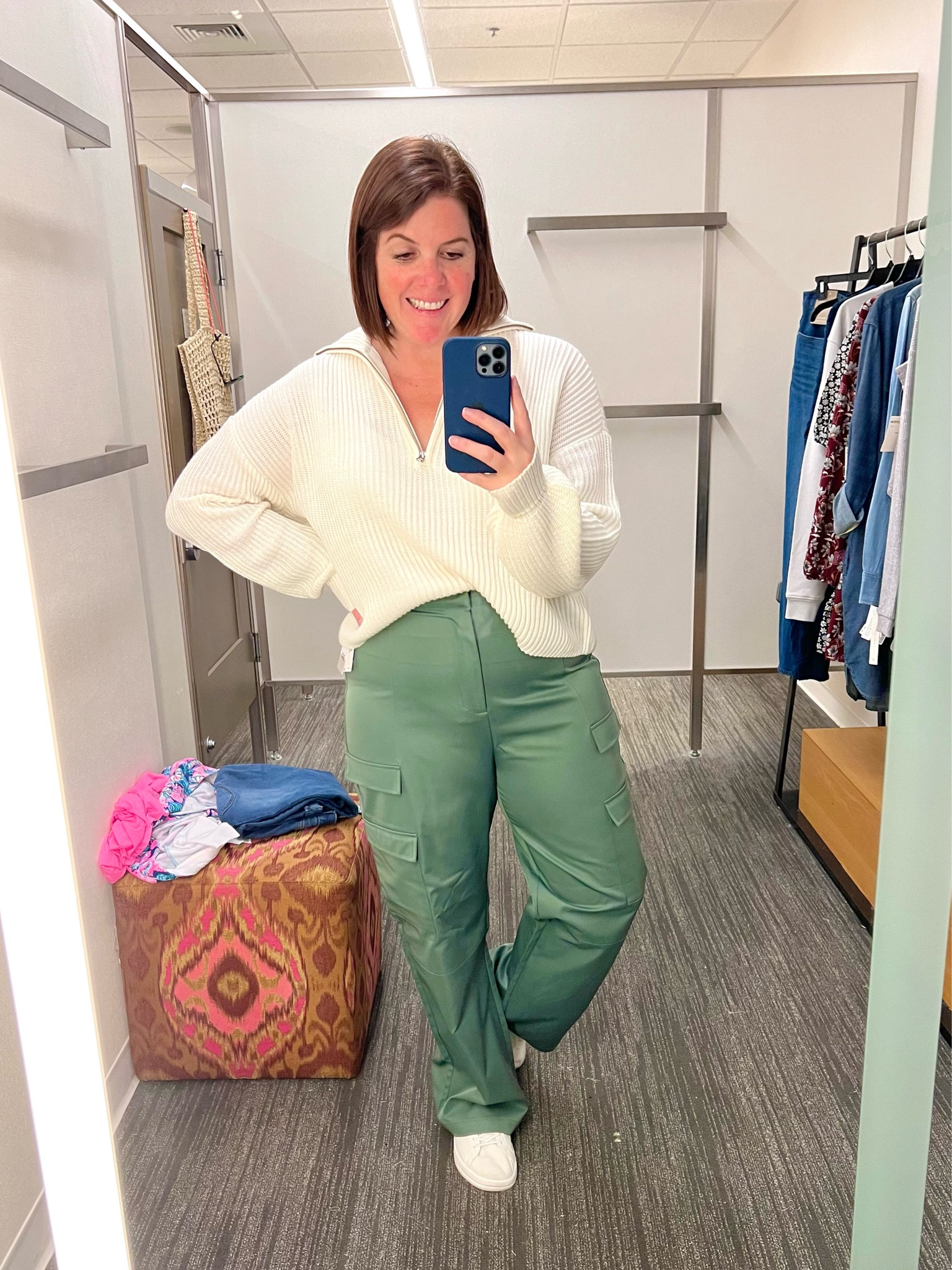 These were not pants I was looking for, but oh man…they are so good! The pants runs TTS (use the size guide on the site) and they are a silky kind of material! The sweater is from BP and it is a perfect sweater for the colder months! 

#LTKsalealert #LTKxNSale #LTKstyletip
