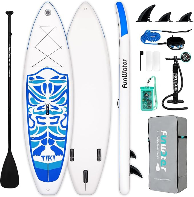 FunWater Inflatable Ultra-Light Stand Up Paddle Board for All Skill Levels with Premium SUP Paddl... | Amazon (US)