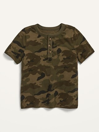 Jersey-Knit Henley T-Shirt for Toddler Boys | Old Navy (US)