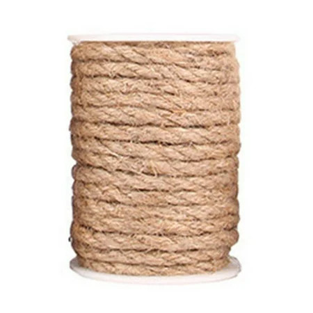 DRASHOME Handmade DIY Jute String Rope Gardening Bundling Pet Scratching Post Crafting Jute Cord 6mm | Walmart (US)