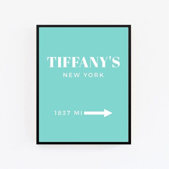 Tiffany's Print,Fashion Poster,Tiffany's Wall Art,Tiffany's Poster,Fashion Print,Breakfast at Tif... | Etsy (US)