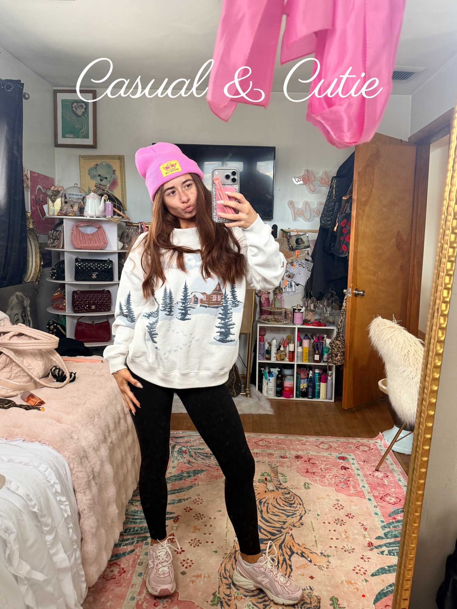 Cute & casual outfittt ⭐️ 

So comfy and still funnn - beanie is linked in black! 

#LTKootd #LTKSpringSale #LTKdayinmylife