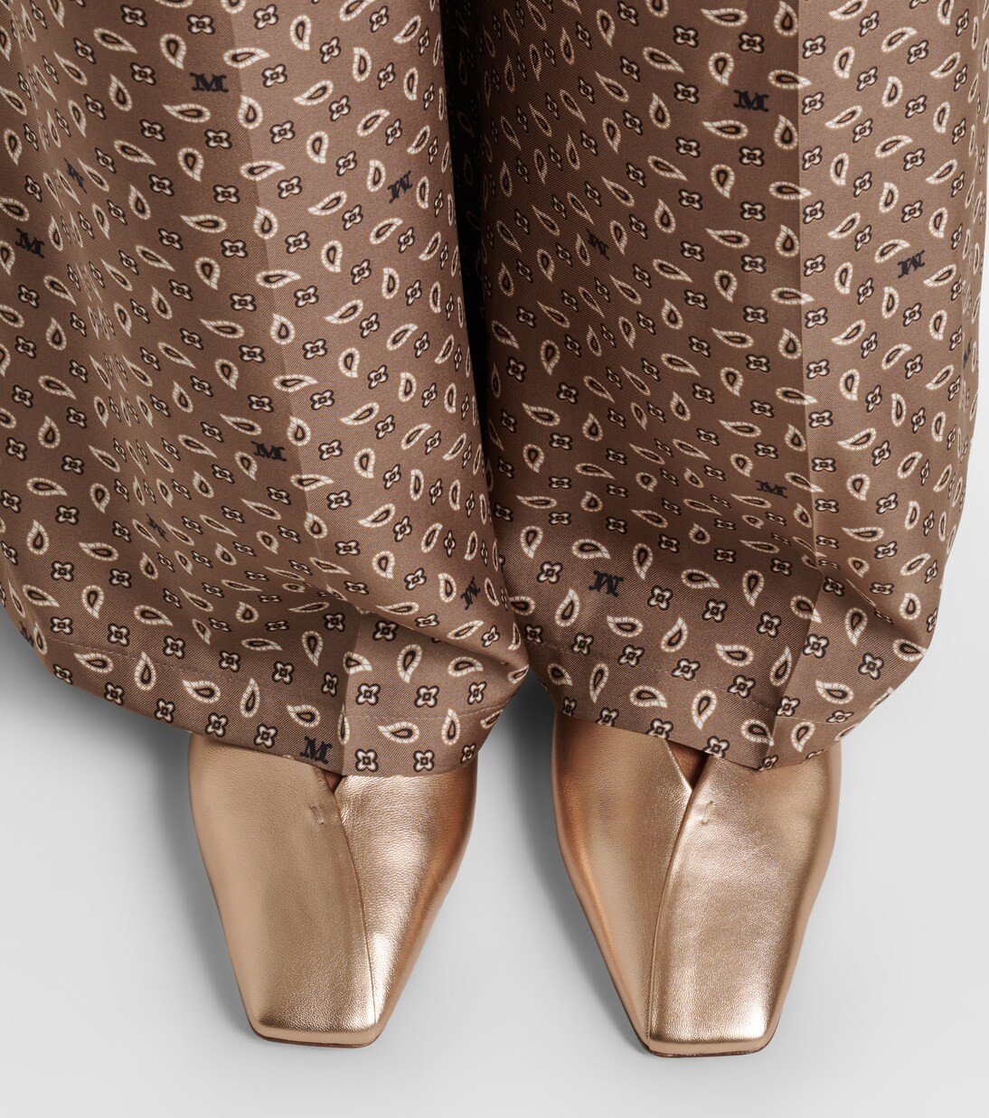 Mules in pelle metallizzata | Mytheresa (IT)