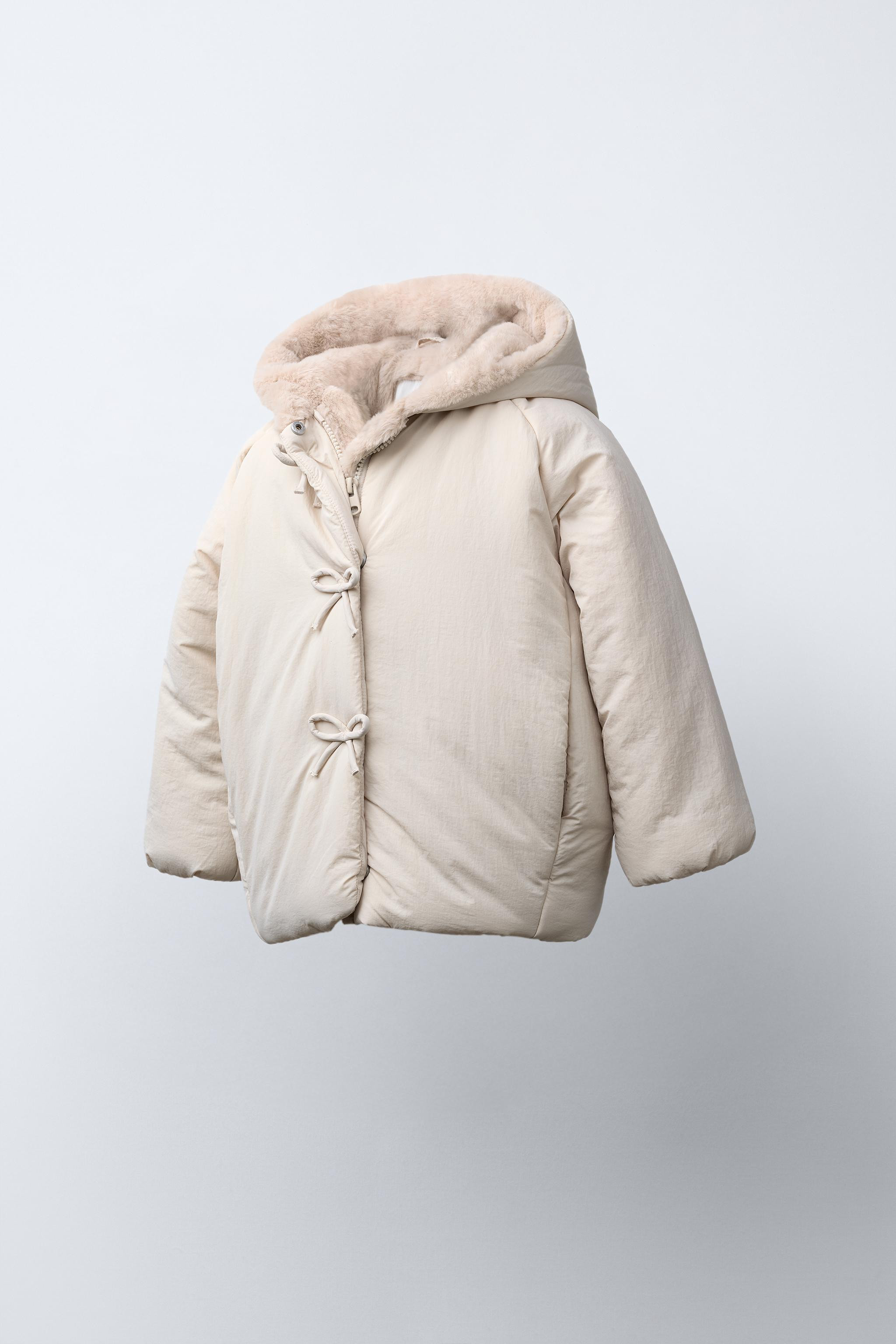 WATER REPELLENT PUFFER COAT WITH BOWS | Zara US