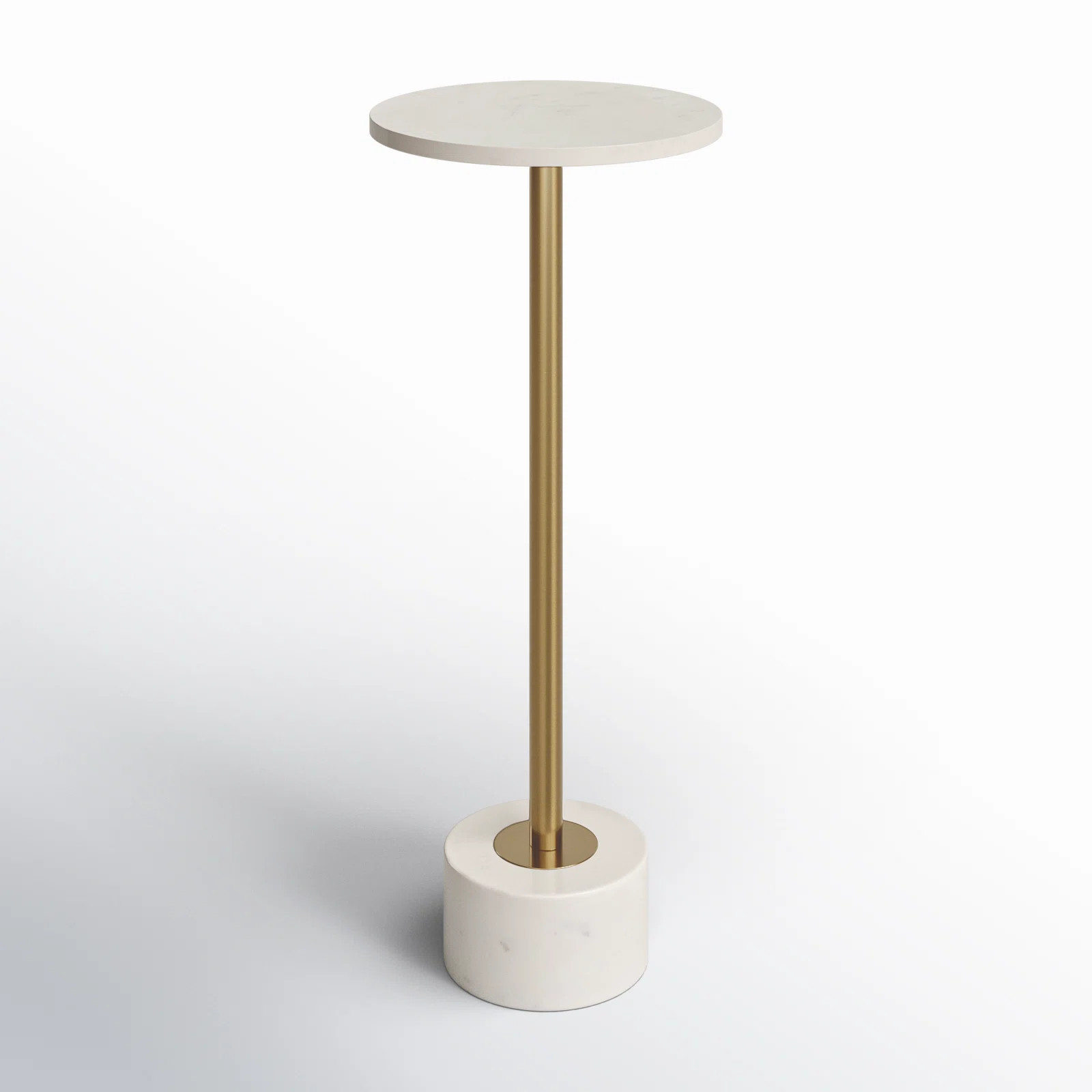 Layla Iron Marble Accent Table | Joss & Main