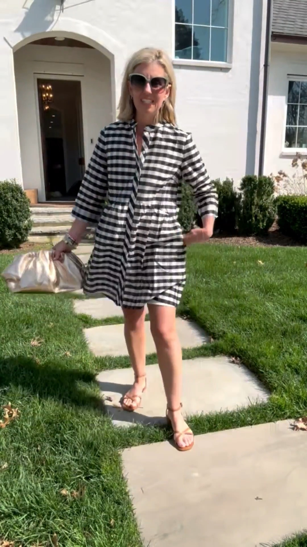 Tnuck Friends & Family Sale
9/22 -9/24
 
20% off orders over $250
25% off orders over $500
30% off orders over $1000
Code: FAMILY                                 Is this black or navy? All I know is that it’s a YES! Dress this up with gold heels or wear casual as shown. I’m in xs and 8 sandal. #LTKspring

#LTKOver40 #LTKPetite