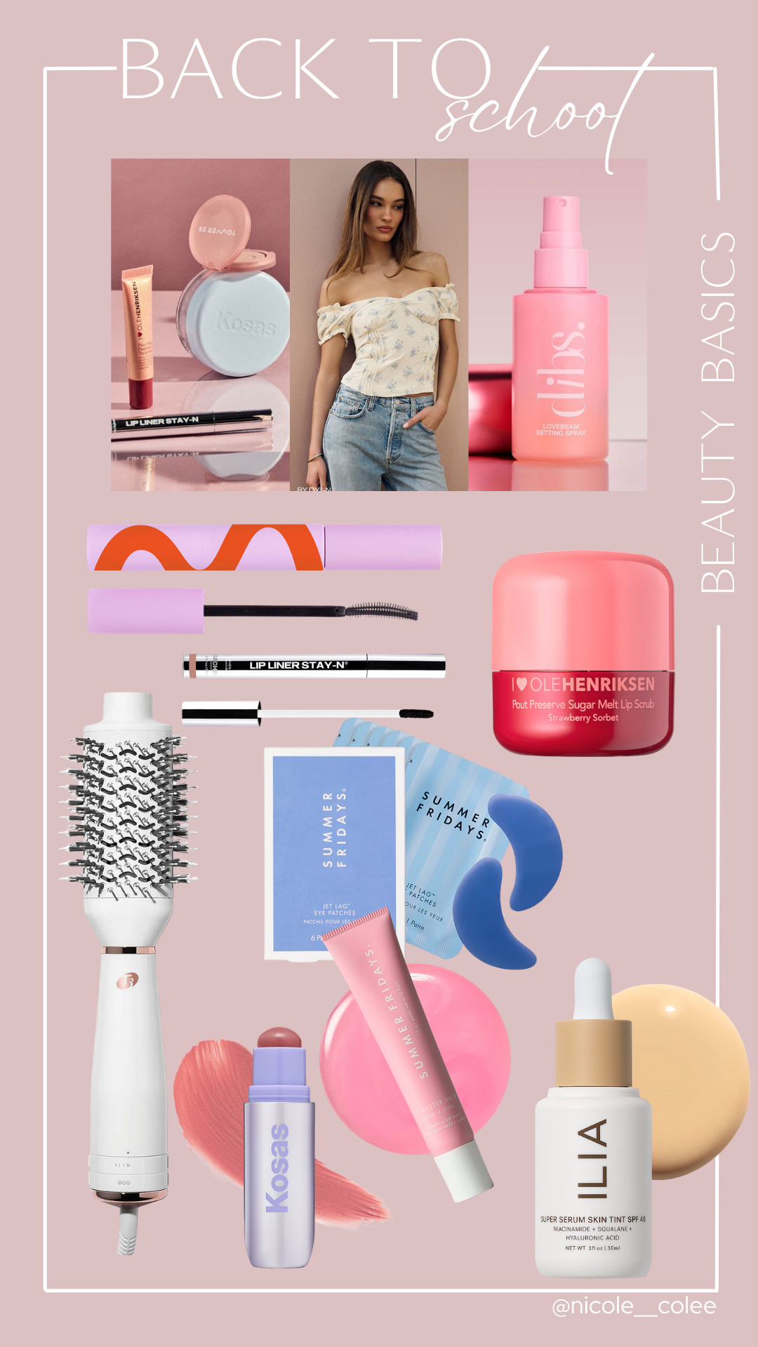 BACK TO SCHOOL… but make it beauty. 🎀✨

Whether you're headed back to campus, back to the office, or just back into your routine, these are the beauty basics I'd keep within arm's reach.

Think glowy skin, fresh makeup that lasts all day, soft lips, good hair days, and a few little self-care favorites that make getting ready feel a little more fun.

I've linked every favorite in my LTK so you can build your own beauty lineup before the season starts. 💕

#LTKBeauty #LTKBackToSchool #BeautyFavorites #EverydayBeauty #LTKFinds 

 #LTKdayinmylife #LTKselfcare #LTKBeauty