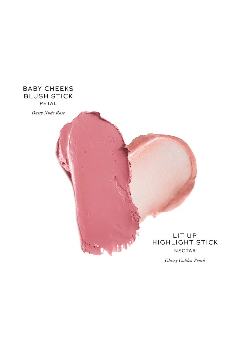Petite Baby Cheeks Blush & Lit Up Highlight Stick Duo $52 Value (Women) | Nordstrom | Nordstrom