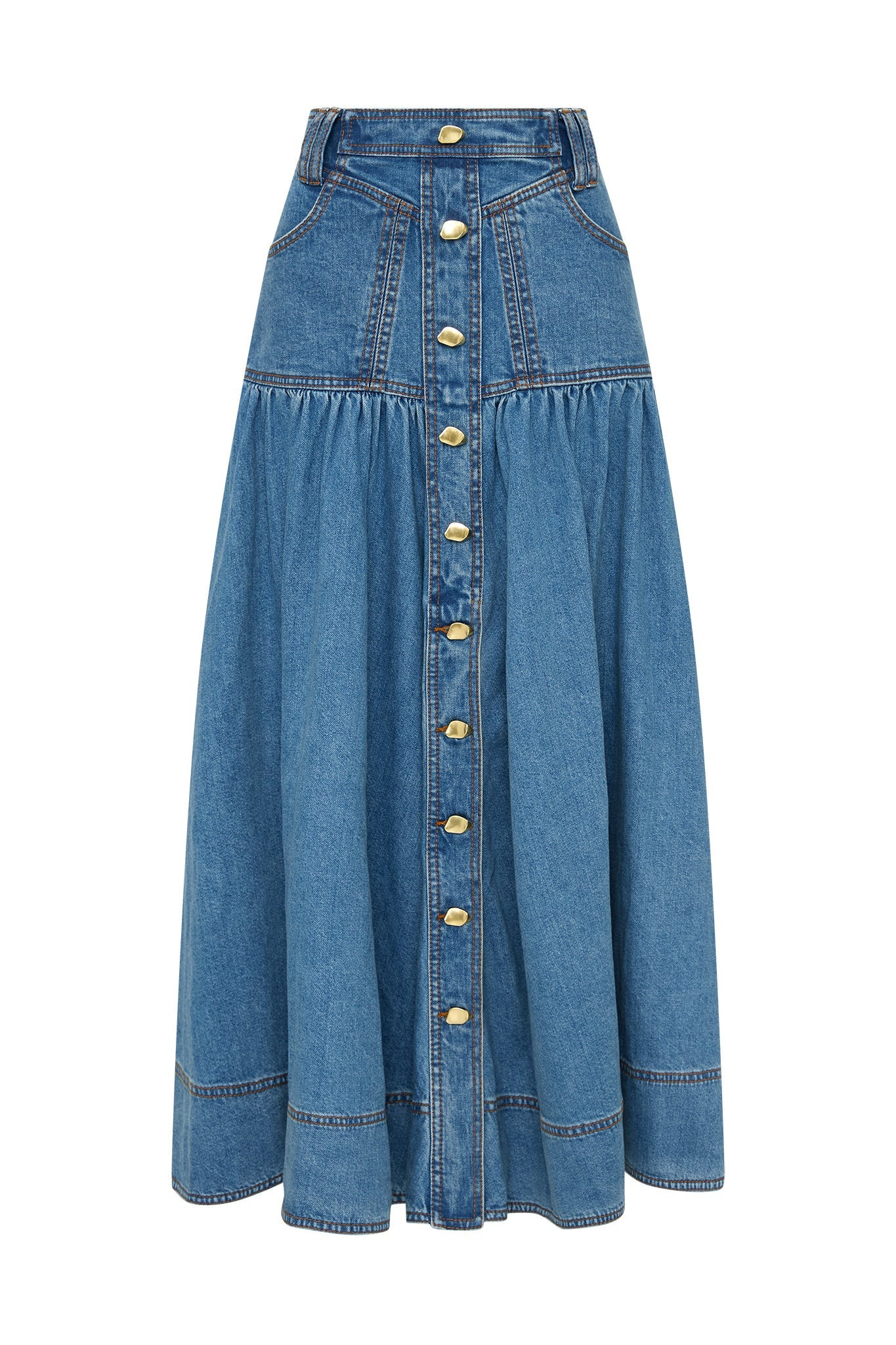 Belmond Denim Midi Skirt | aje. (US, UK, Europe, ROW)