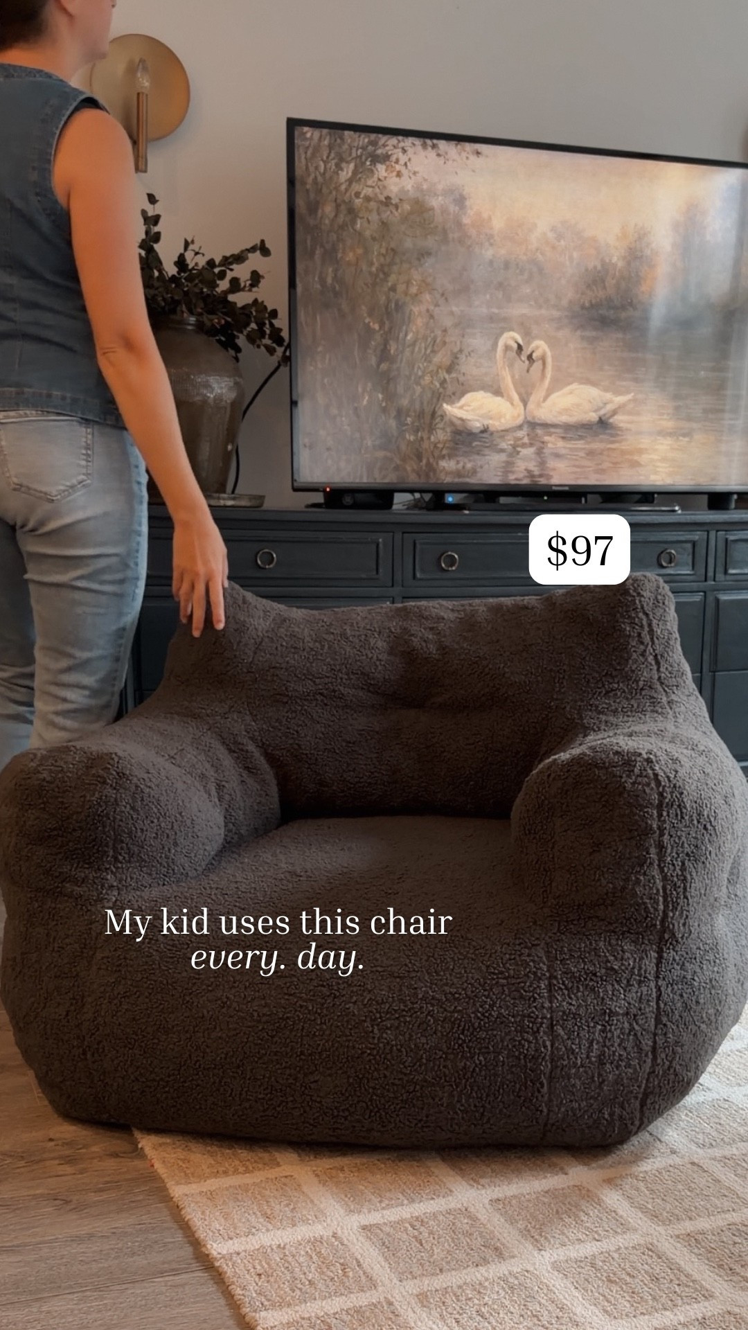 This Wayfair teddy bean bag is the coziest little “reading chair” for a kid’s room or playroom, and my daughter uses it every single day (it genuinely helped her start reading more on her own because it’s so comfy and inviting). It’s big enough that we can both is in it, it’s pre-filled with shredded memory foam for that sink-in feel, and it goes perfectly with modern organic home decor. Right now it’s around $97, which feels like a steal for an everyday “use-it-constantly” kids seating piece.

#LTKHome #LTKKids #LTKmomlife