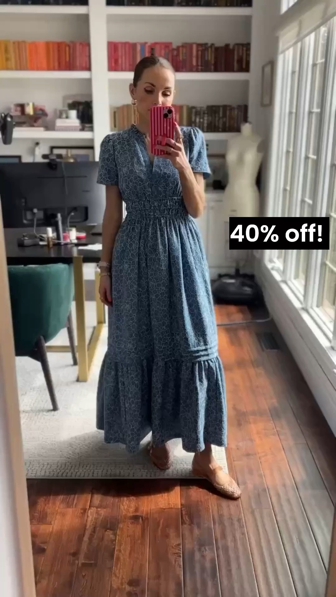 @Macys embroidered denim dress is 40% off- runs TTS 

#LTKSaleAlert #LTKootd