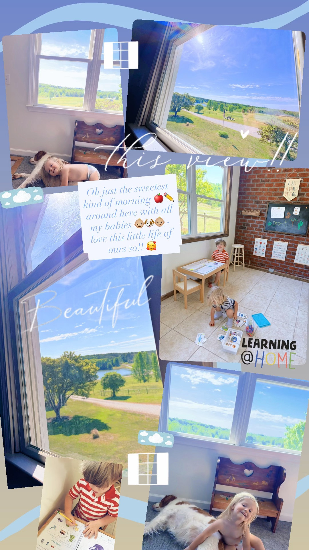 Sweet lil homeschool preschool morning!!!