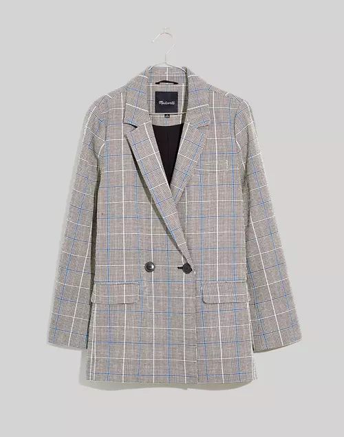 Caldwell Double-Breasted Blazer in Palmyra Plaid | Madewell