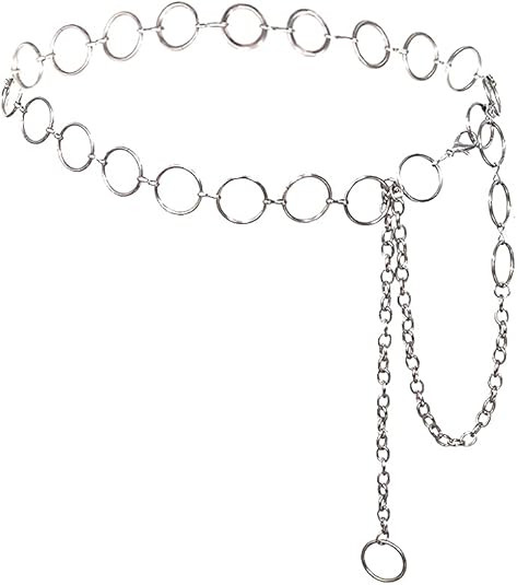 Eyraevor Women Long Tassel Waist Chain Belt Multilayer Body Belly Chain for Dress | Amazon (US)