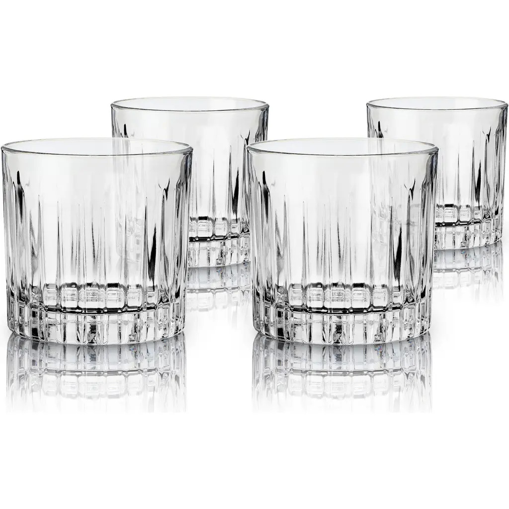 Viski Reserve Milo Crystal Neat Glasses Set of 4 in Clear at Nordstrom | Nordstrom