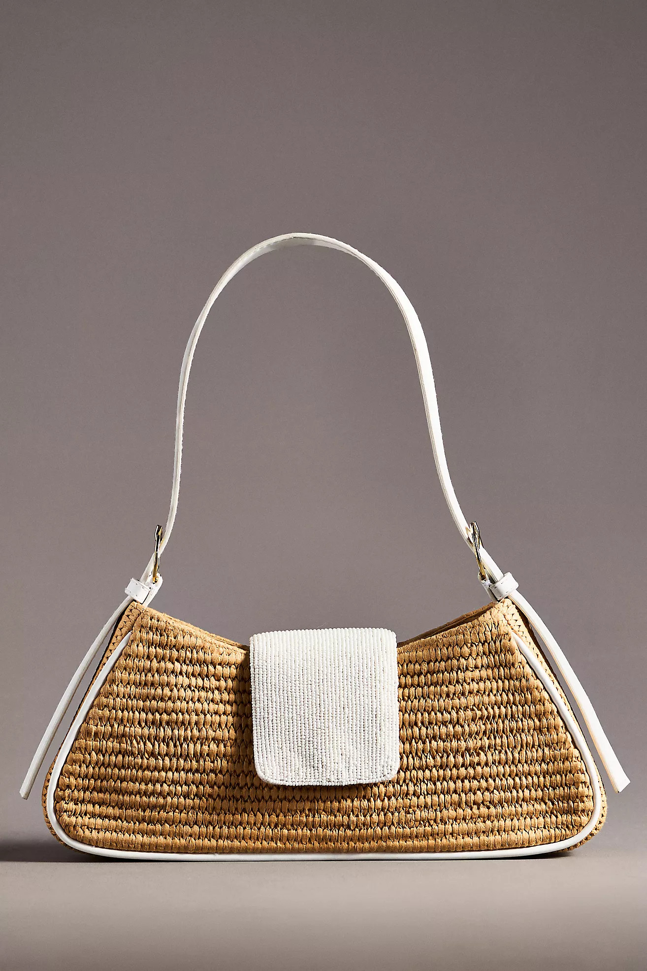 Beaded Rattan Shoulder Bag | Anthropologie (US)