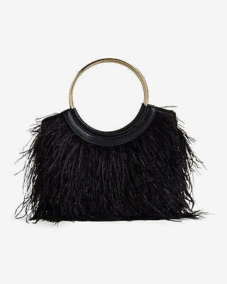 Feather Hoop Strap Handbag | Express