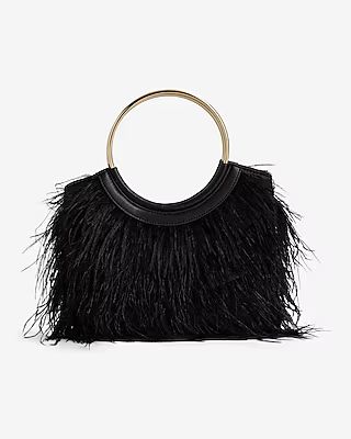 Feather Hoop Strap Handbag | Express