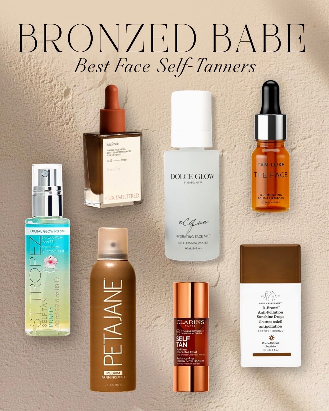 The best face self-tanners for a natural, streak-free glow. ☀️✨ If you’re looking for the best face self-tanner, self-tanning drops, gradual facial tanner, or a natural-looking fake tan that won’t leave your skin orange, these are my top picks. From hydrating tanning mists to customizable tanning drops for sensitive skin, these products deliver an even, sun-kissed glow all year long. Perfect for achieving bronzed skin without sun damage. I’ve linked my favorite face self-tanners, bronzing drops, facial tanning water, and clean beauty tanning products all in one place.

#LTKmorningroutine #LTKBeauty #LTKSeasonal