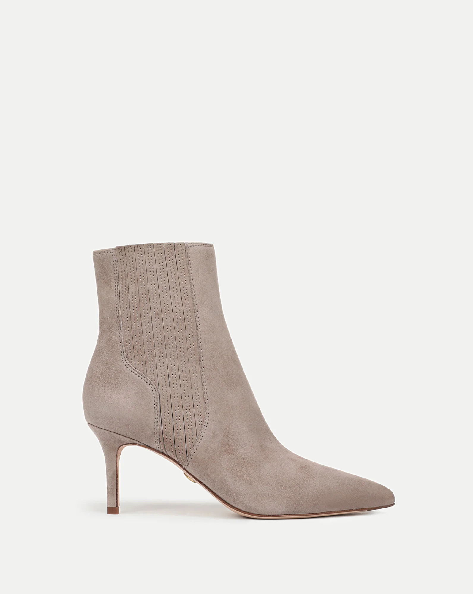 Lisa Mid-Heel Ankle Boot in Bark | Veronica Beard | Veronica Beard