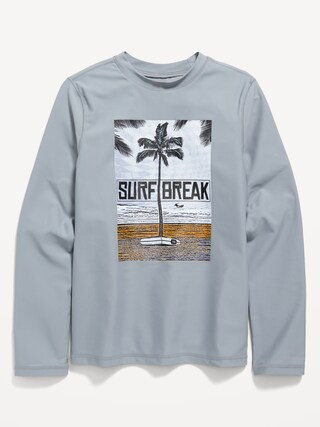Long-Sleeve Graphic Swim UPF Rashguard for Boys | Old Navy (US)