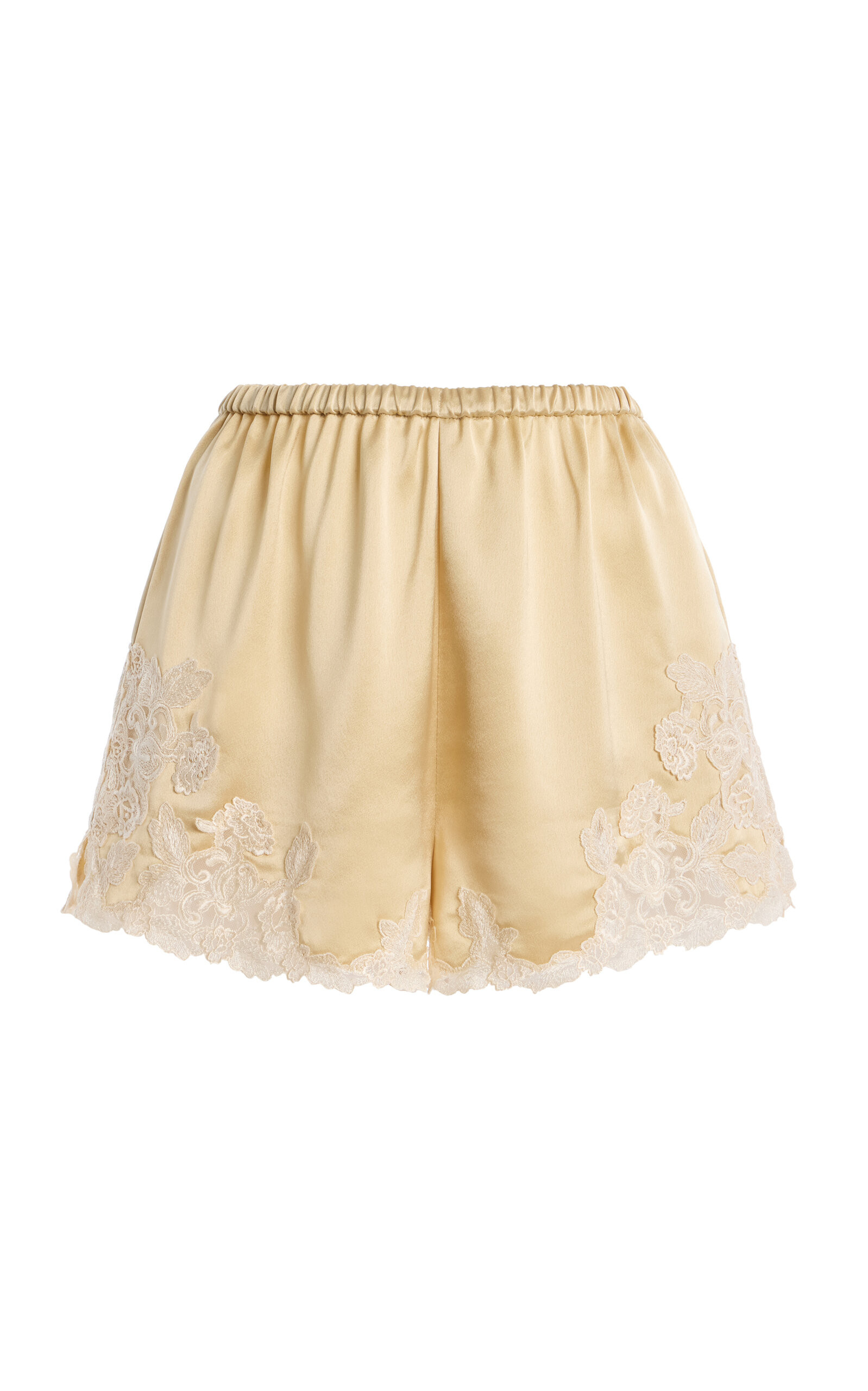 Eri Lace-Trimmed Satin Shorts | Moda Operandi (Global)