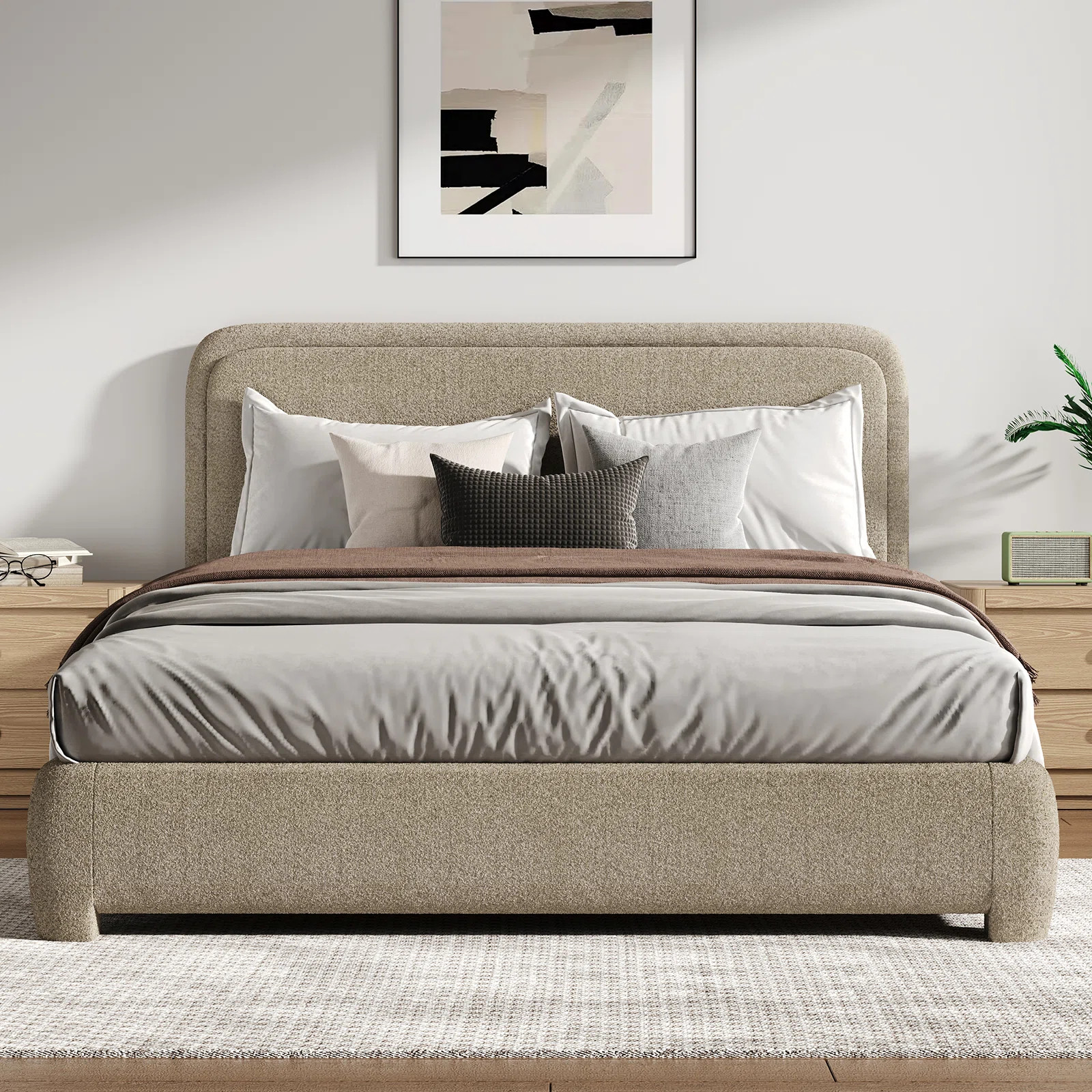 Boucle Upholstered Bed | Wayfair North America